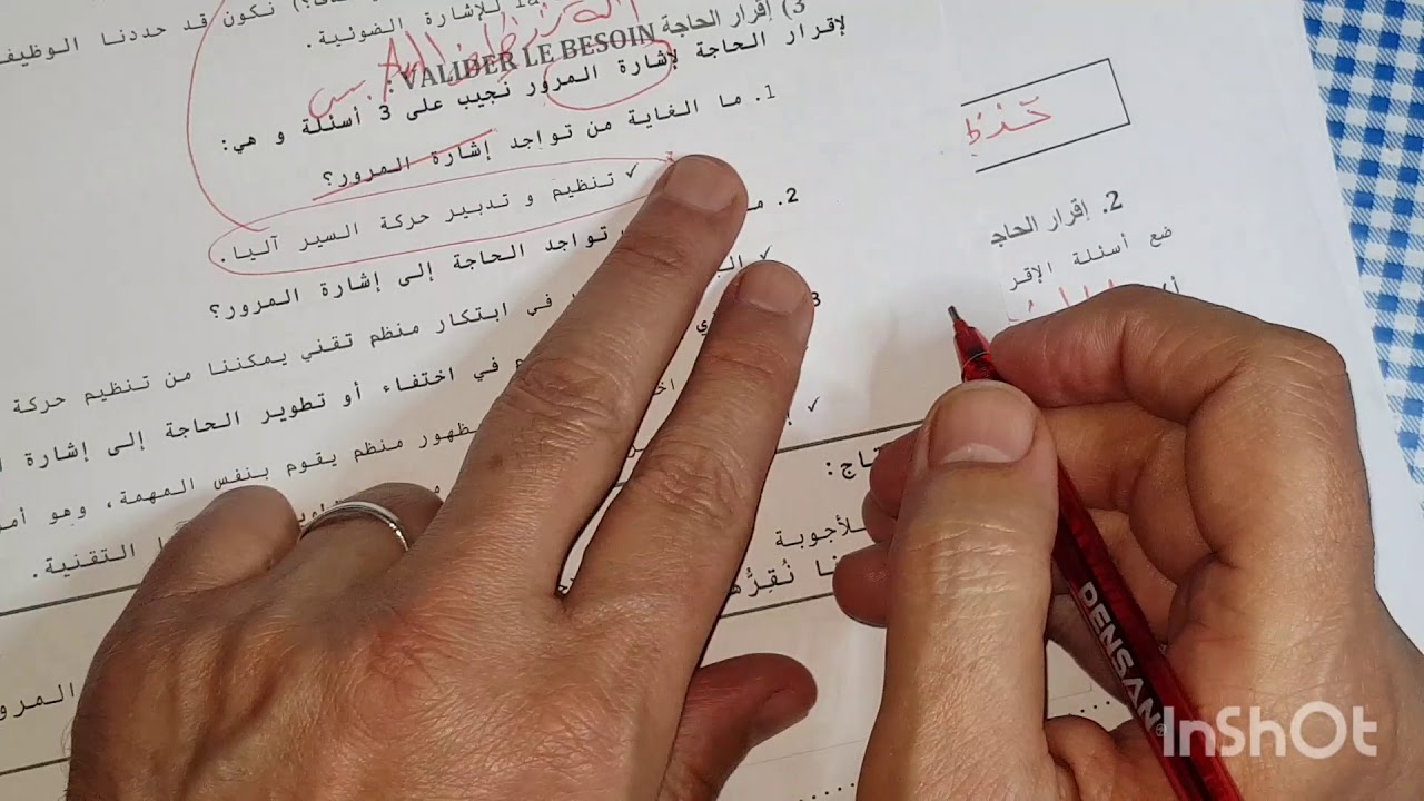 تحليل الحاجة/ مثال تطبيقي
