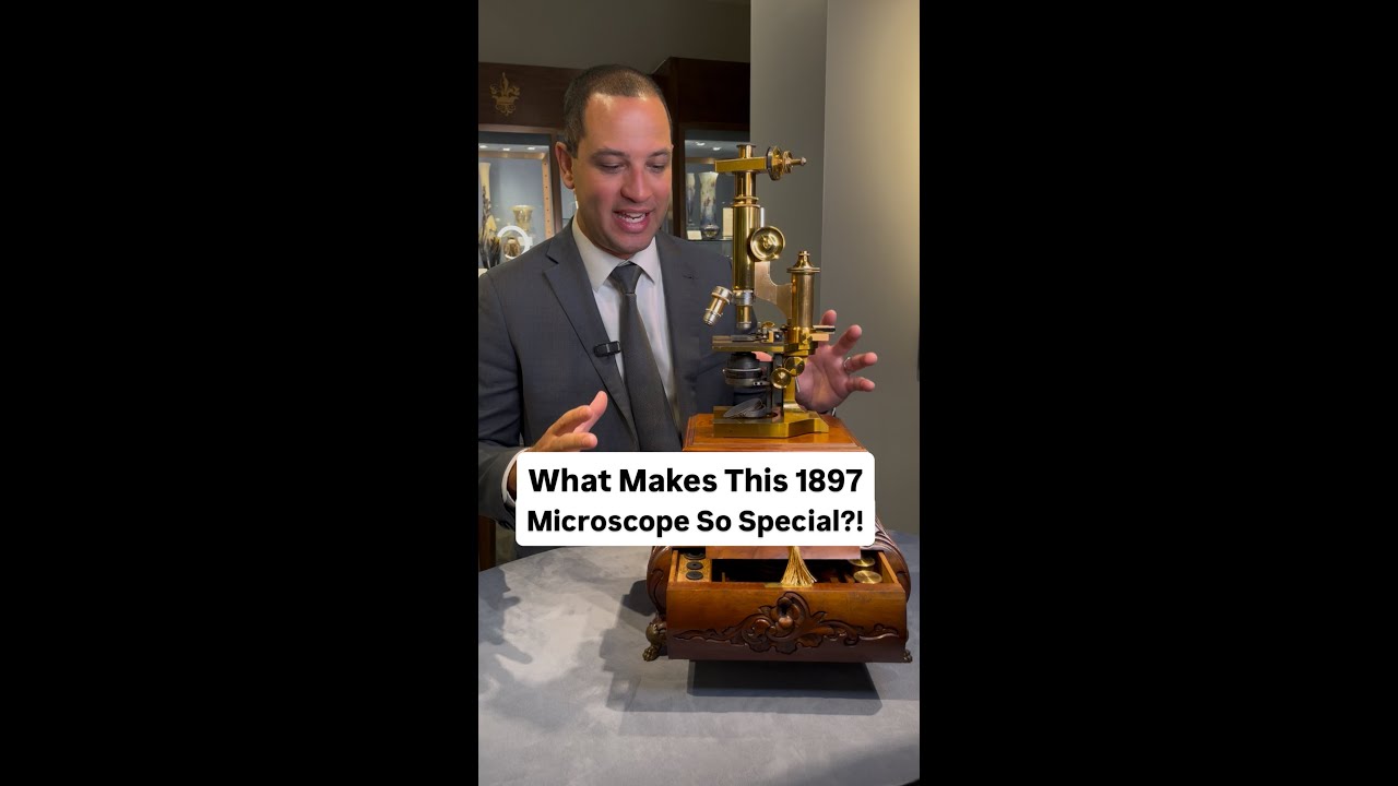 Leitz Brass Compound Microscope