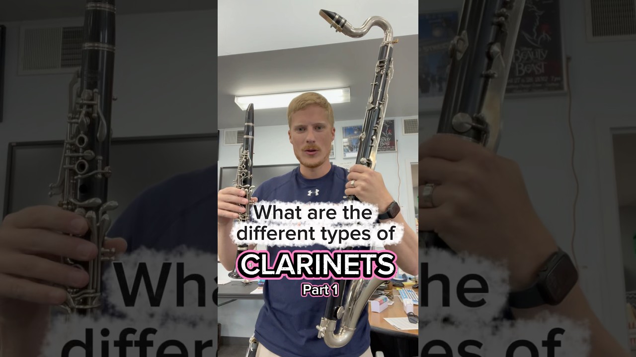What are the different types of clarinets? #clarinet #banddirector #altoclarinet #band