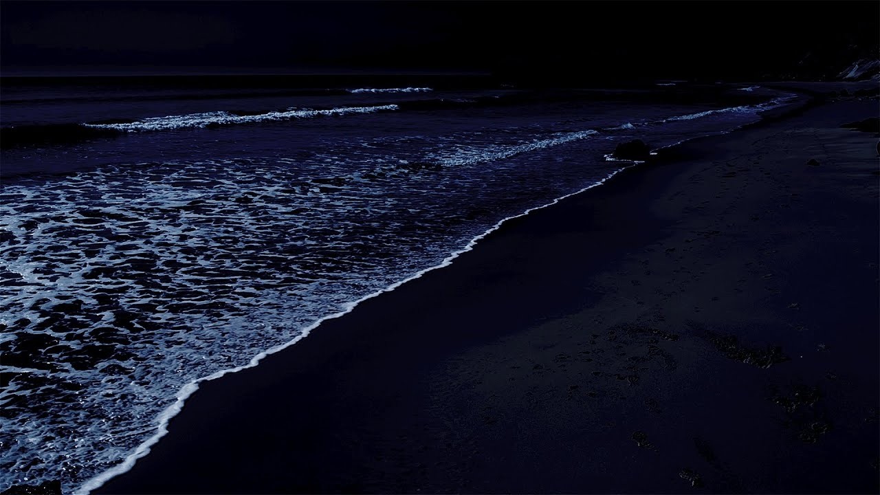 All You Need To Fall Asleep - Ocean Sounds For Deep Sleeping With A Dark Screen And Rolling Waves.