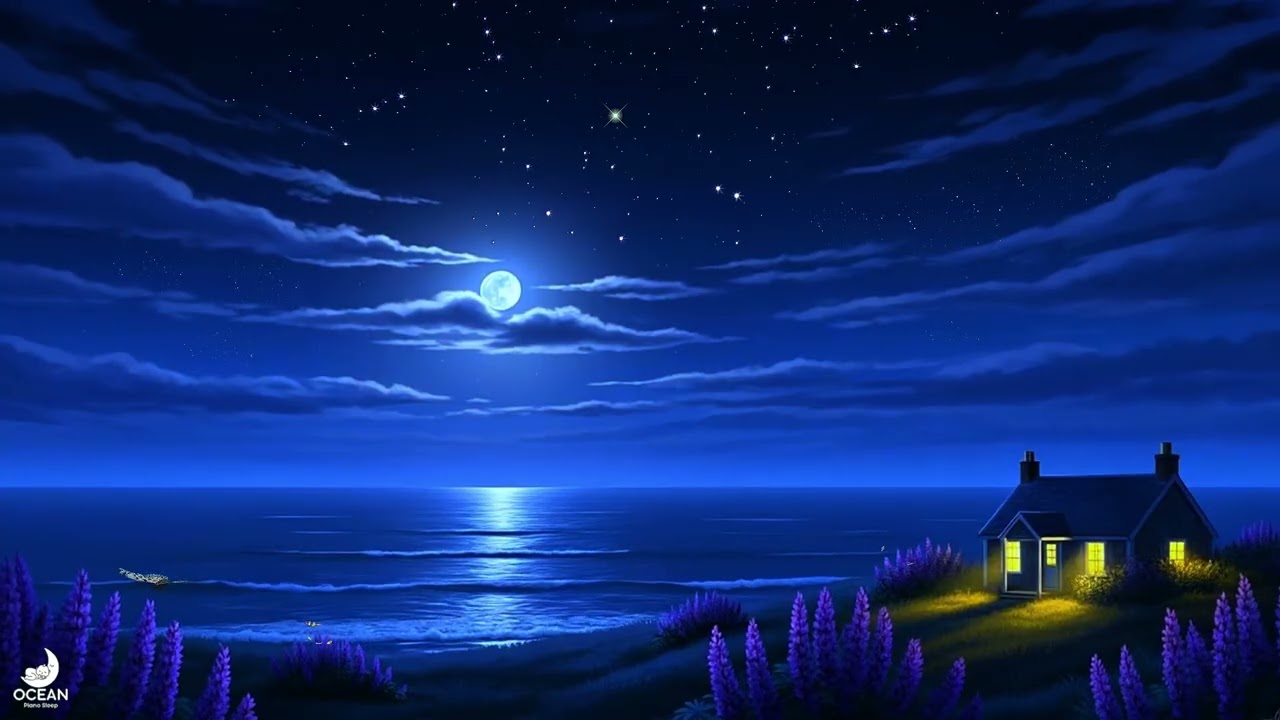 Floating Dreams ✨ Soft Piano & Ocean Sounds for Deep Sleep