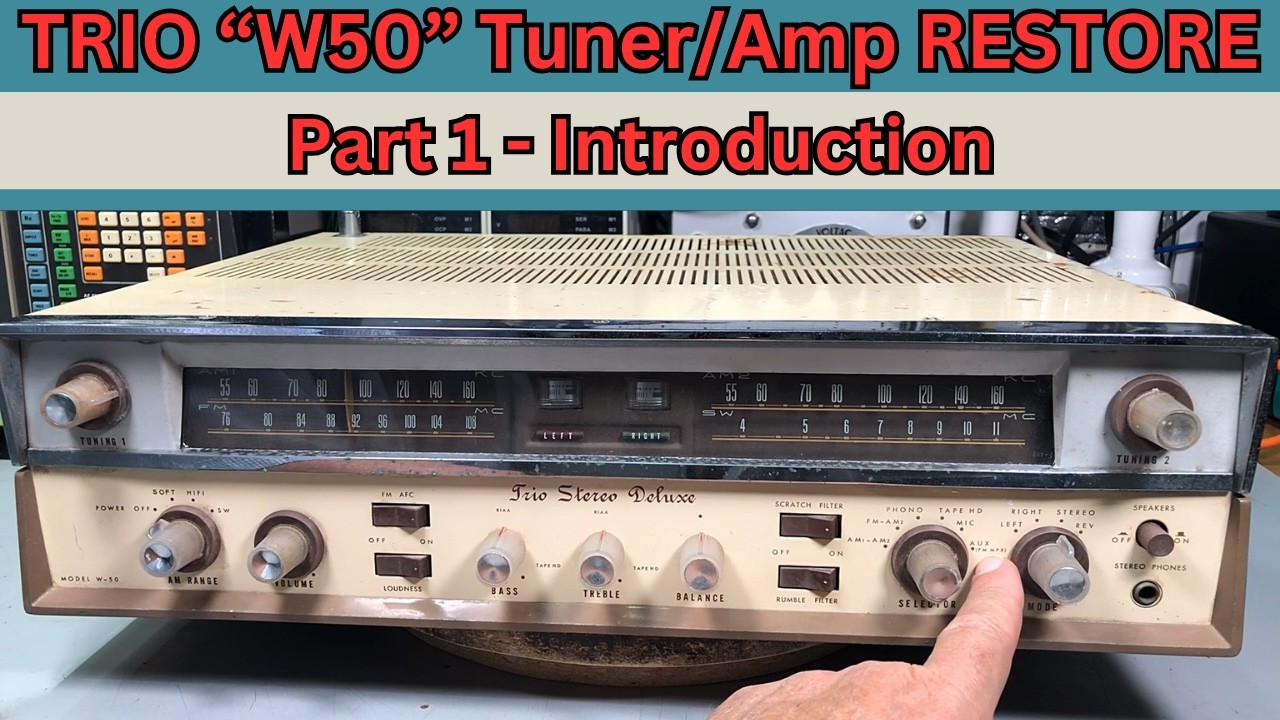 Tuner/wzmacniacz Trio-Kenwood &bdquo;W50&rdquo; &ndash; renowacja