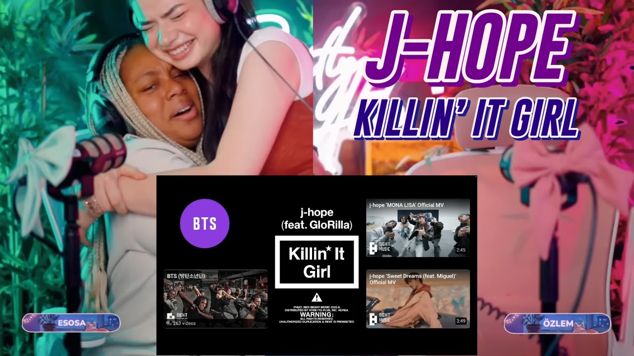 j-hope ‘Killin' It Girl (feat. GloRilla)’ Official MV and more reaction