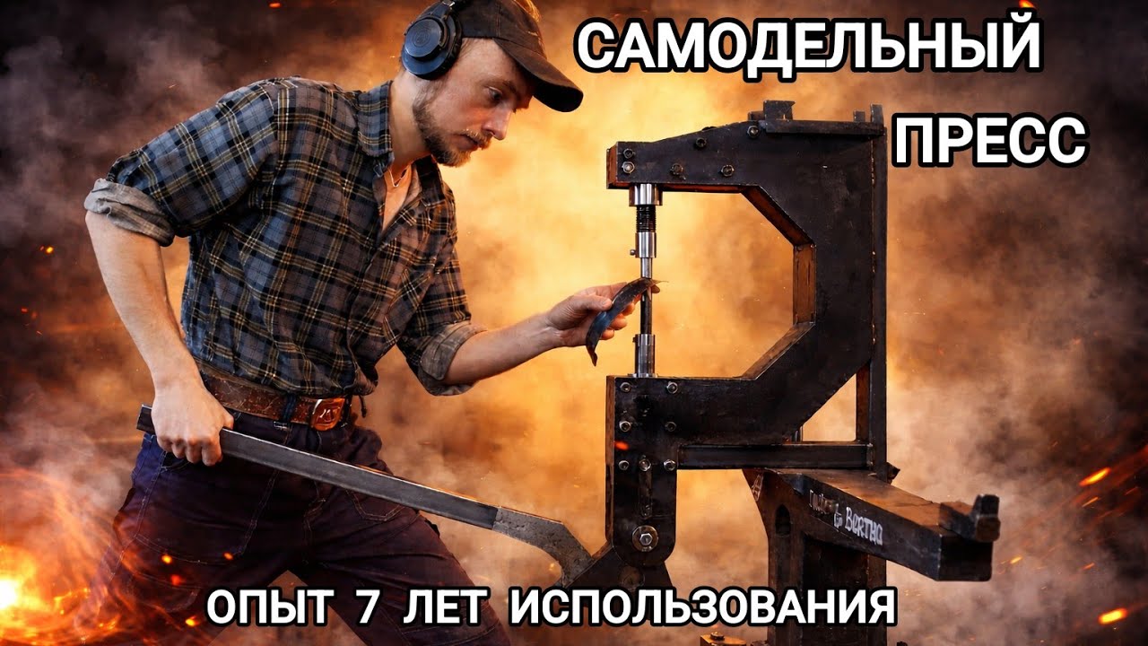 СДЕЛАЛ КРИВОШИПНО-РЫЧАЖНЫЙ ПРЕСС: 7 лет работы на нём, и честный разбор. Что бы я сделал иначе?