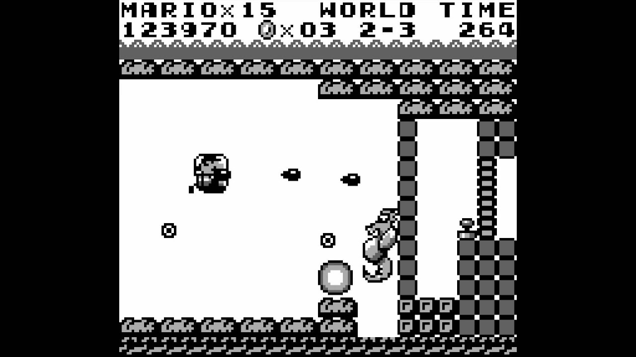 Super Mario Land - World 2-3 (1989) [GAME BOY]