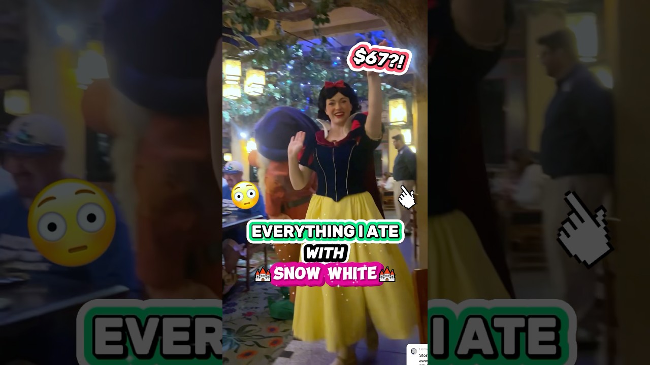 $67 For Dinner with Snow White?! 😮🍎 (What We Ate & Was it Worth It)