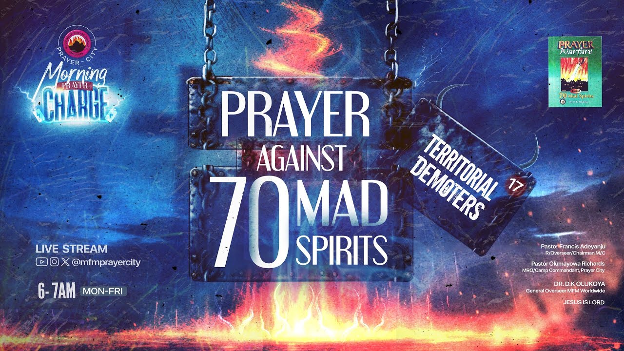 MORNING PRAYER CHARGE || TERRITORIAL DEMOTERS ||  20-08-2025 || PRAYER CITY