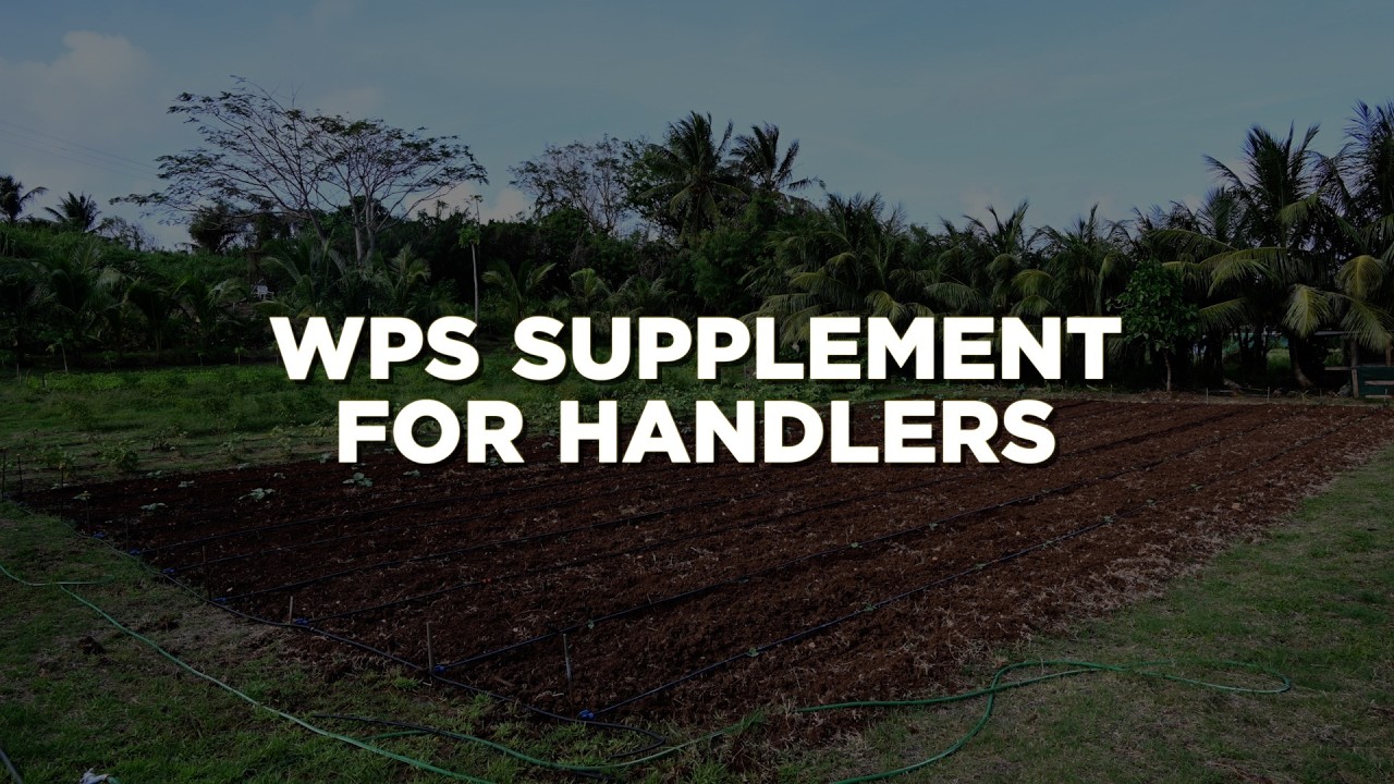 WPS Supplement for Handlers in the Pacific Territories