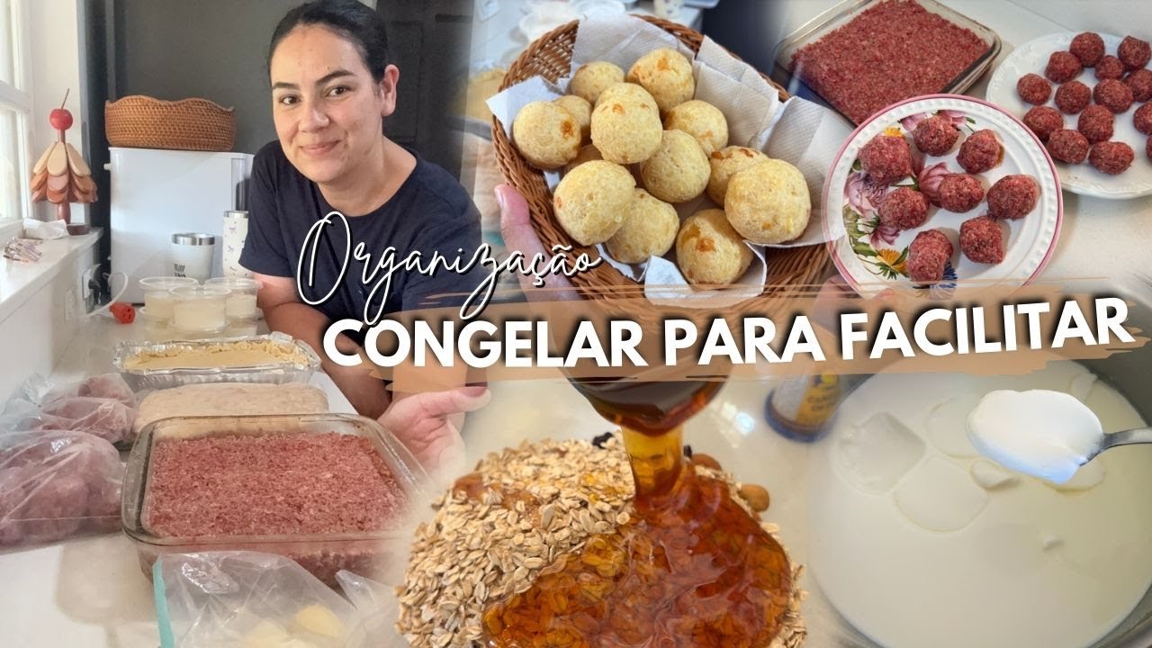 VLOG UM DIA INTEIRO FAZENDO REFEIÇÕES PARA CONGELAR