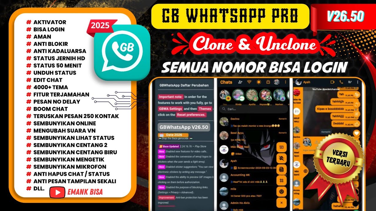 gbwhatsapp pro 26.50 update versi terbaru 2026 || wa gb || gb wa ||| whatsapp mod versi terbaru 2026