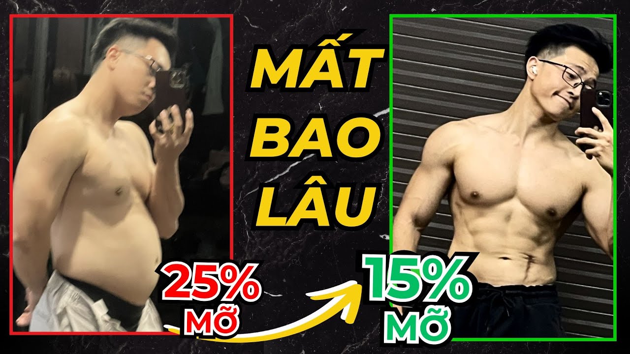 Mất BAO LÂU để giảm 25% Mỡ Xuống còn 15%? | Nên ăn bao nhiêu? | An Nguyễn Fitness