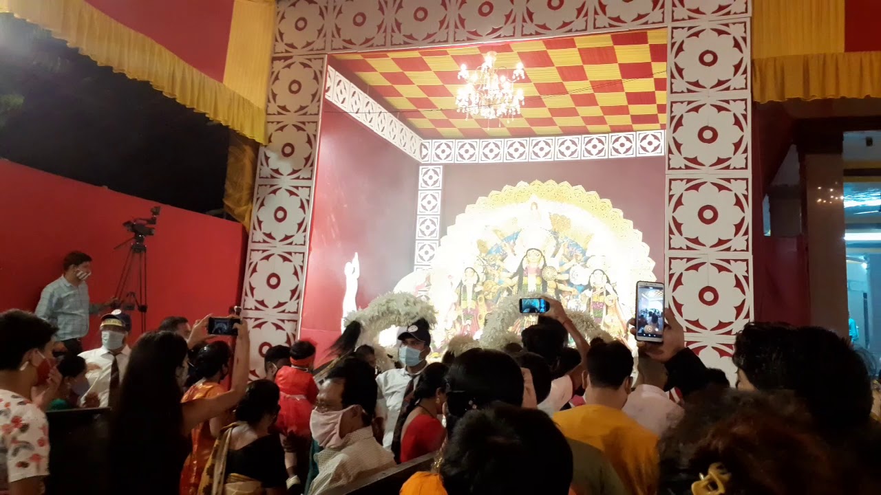 Durga Puja 2020 at New Delhi Kali Bari by maintaining COVID19 protocol