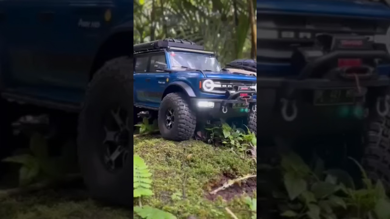 #trx4bronco #hb zp 1007 #trx4 defender #customized pajero on axial kit #rc4x4 #rccrawler #rcscale