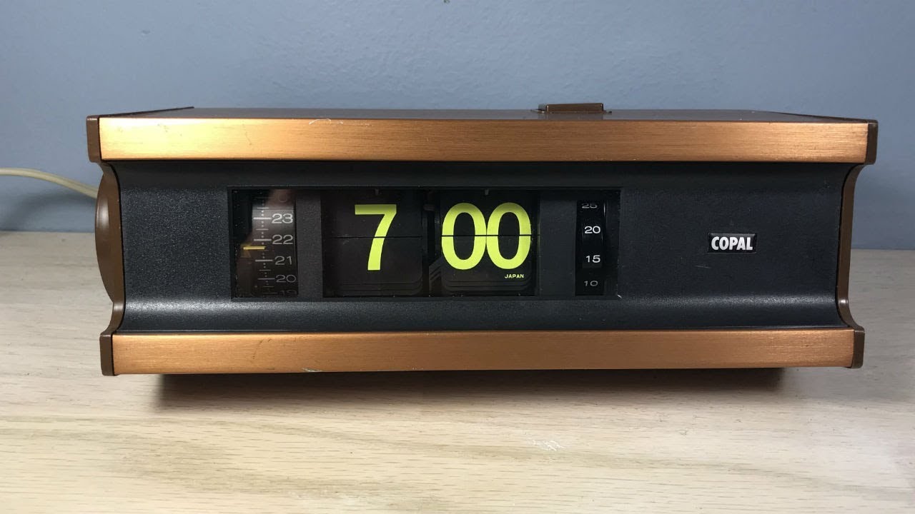 Copal 705L Black Light Digital Alarm Clock  Flip Clock