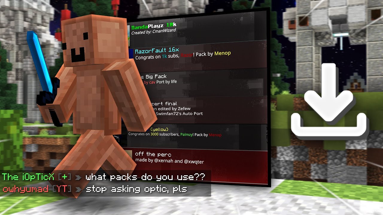 MCPE Packs That Make You INSANE.. (Hive Skywars, Sumo, Zeqa)