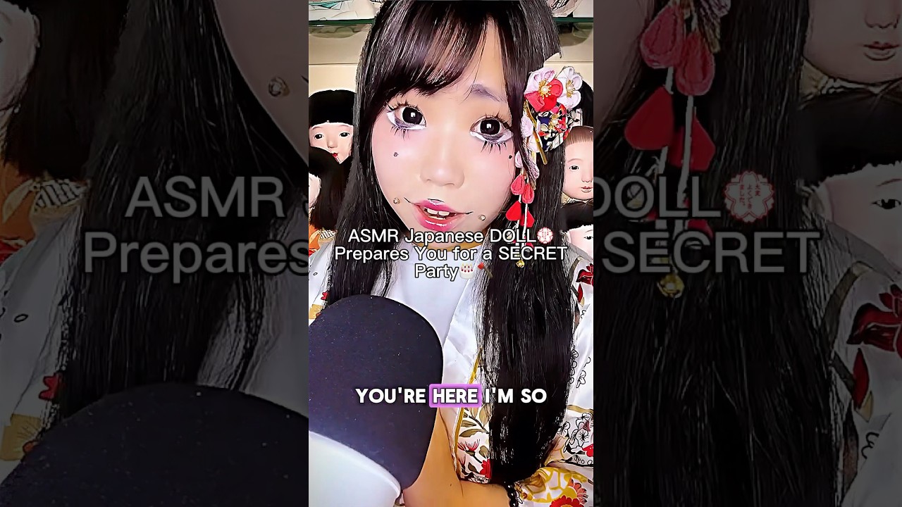 ASMR Japanese DOLL prepares you for a SECRET party #asmr #horrorasmr #creepyasmr #asmrsounds