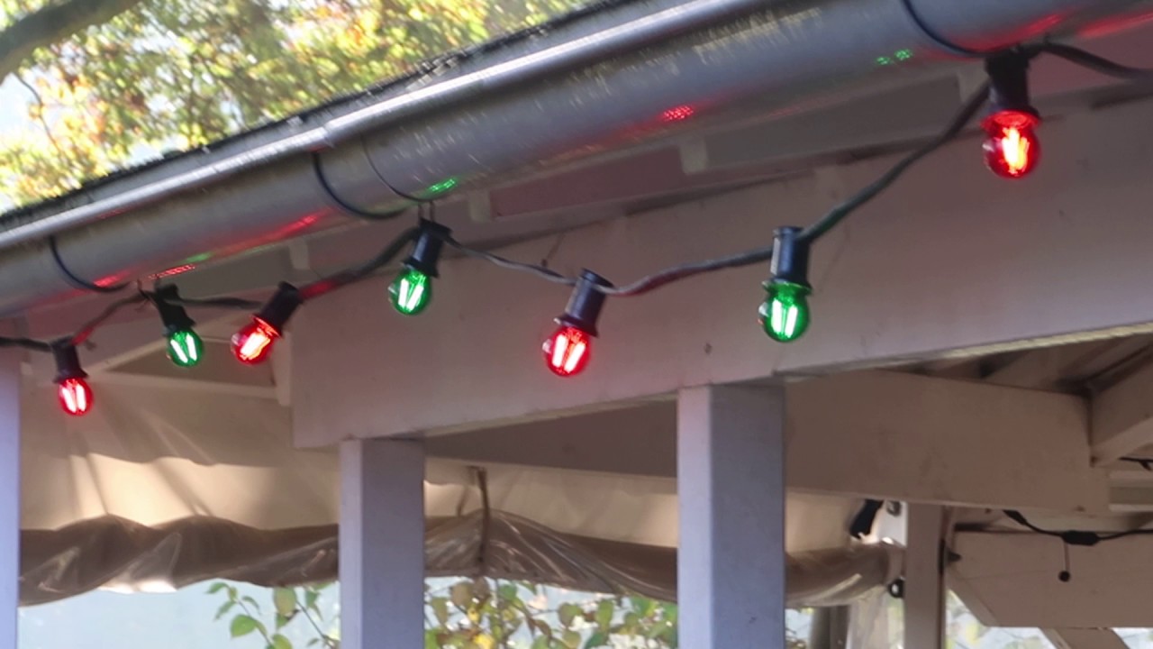LED feestverlichting kerstverlichting rood groen buiten 10 meter