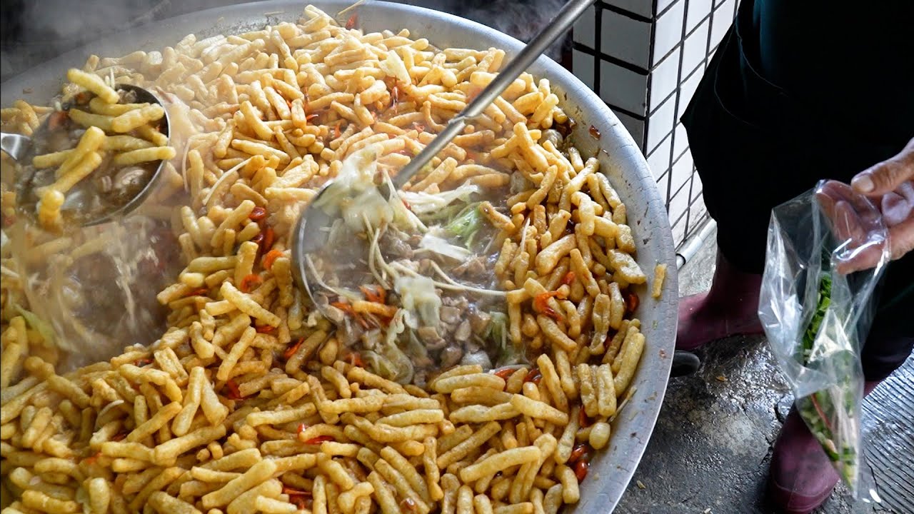 萬丹無名飯湯!! 灣內村第一名-無招牌現煮大鍋飯湯-一起鍋就被秒殺/The best freshly cooked rice soup in a big pot