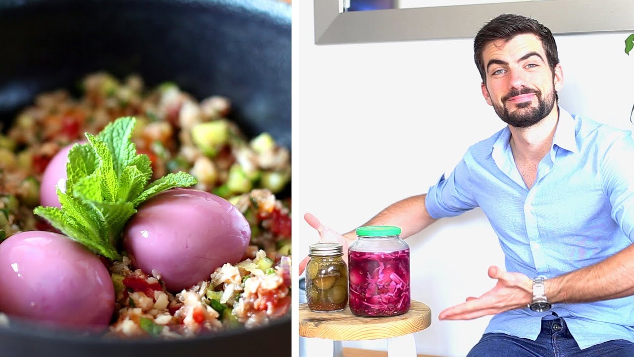 Oeufs au vinaigre - Pickled eggs et test de cornichons d'un an 
