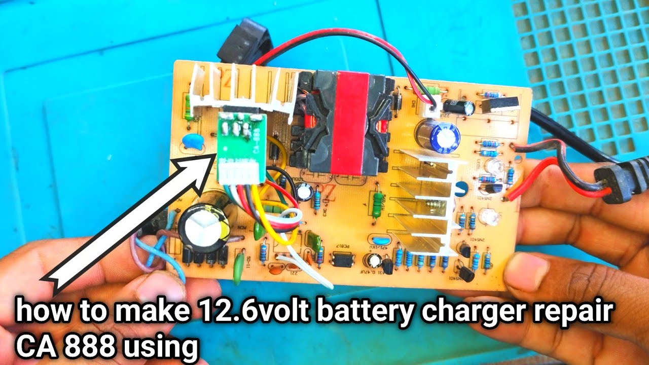how to make 12.6 volt battery charger repair SDAR module CA 888 using| Electronics tips
