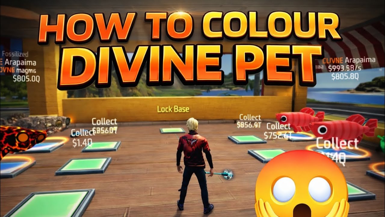 How to color Divine pet😱, Honest answer, Color Divine pet freefire steel a pet #freefire #steelapet 