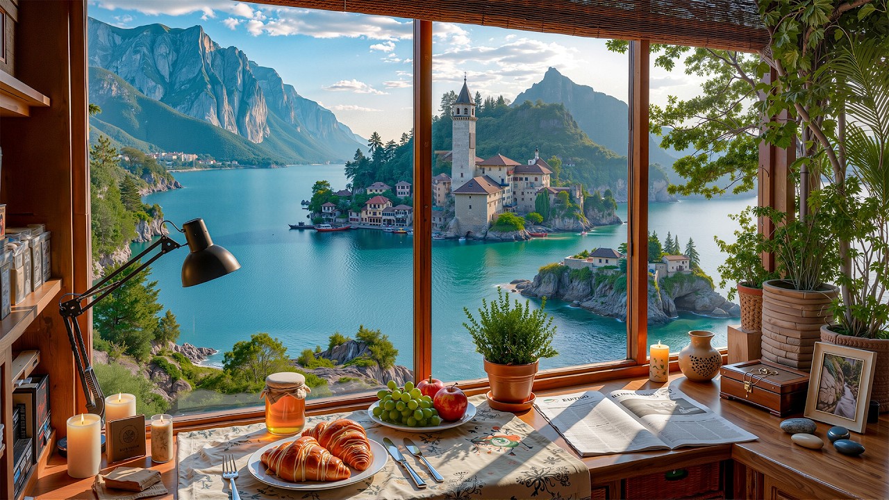 Relaxing Jazz Music In A Morning Cabin Atmosphere - Sweet Jazz Background Music For A Positive Mood