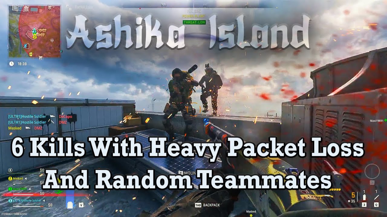 6 Kills With Heavy Packet Loss & Random Teammates #ashikaisland #dmz #dmzgameplay  #gameplayvideo