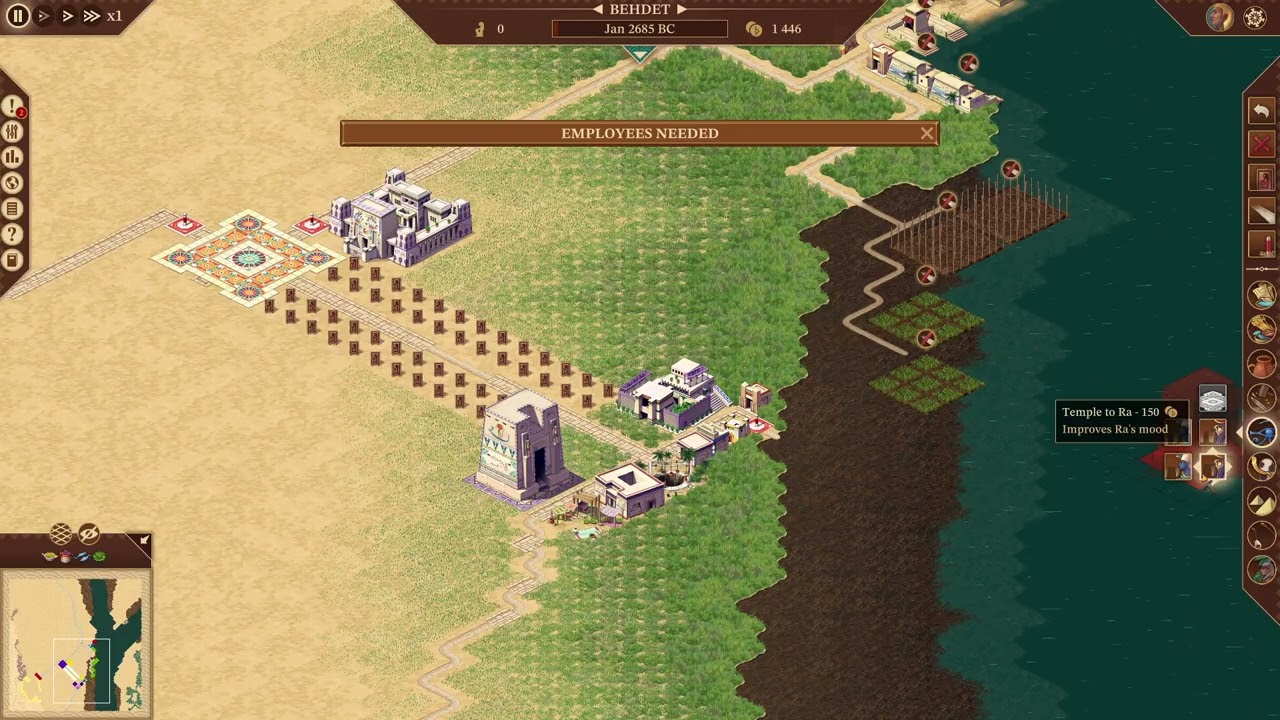 Pharaoh: ANE Achievements 'King Midas' and 'You Must Build a Boat'