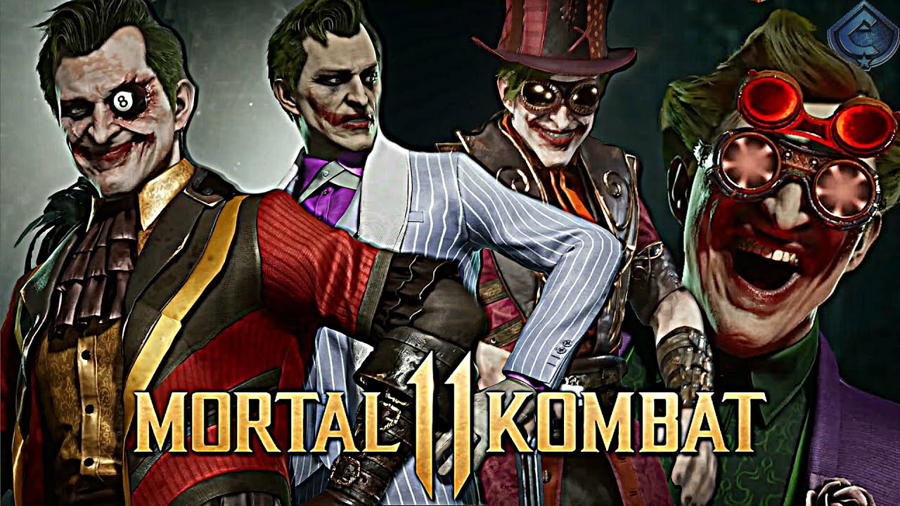 Mortal Kombat 11 - ALL Joker Skins, Gear, Intros and Victory Poses!