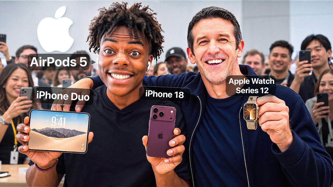 iShowSpeed тестирует новинки от Apple..