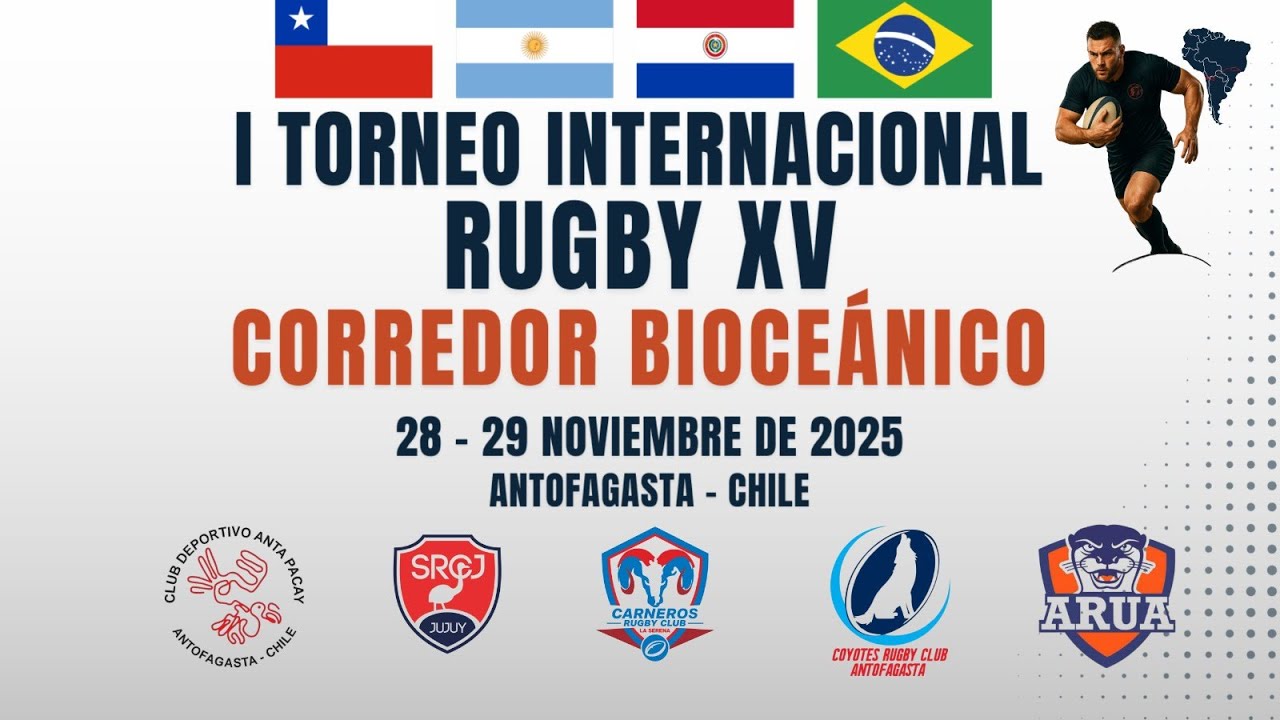 Segunda Jornada I Torneo Internacional de Rugby XV Corredor Bioceánico - Antofagasta, Chile