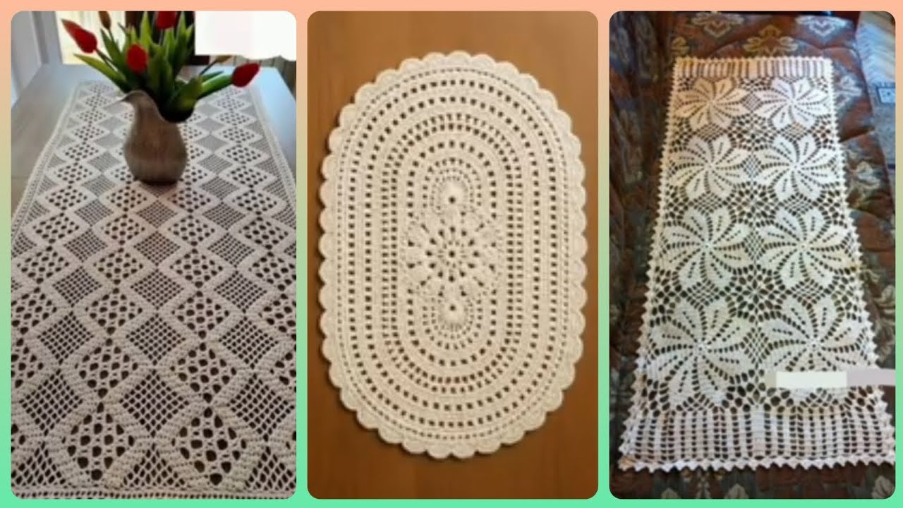 120 Incredibles Crochet rectangular table runner ideas #crochet #handmade #trending 