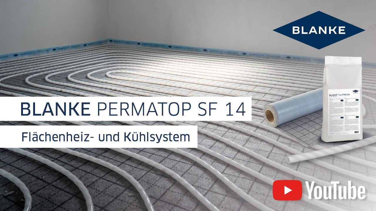 Dünnschichtige Fußbodenheizung für die Sanierung mit nur 21 mm Aufbauhöhe | BLANKE PERMATOP SF 14