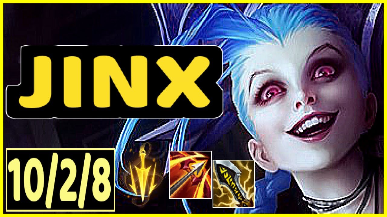 JINX VS ASHE - 10/2/8 KDA ADC GAMEPLAY