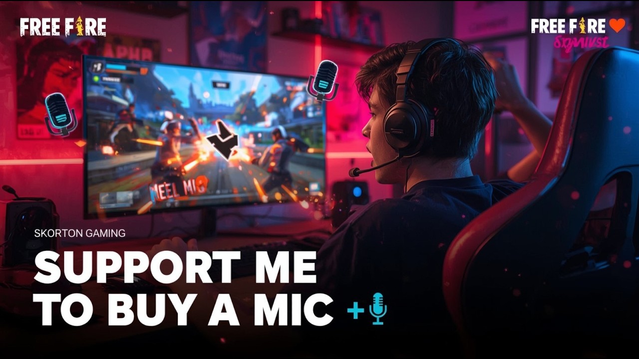 🔴 FREE FIRE LIVE | 24 HOUR LIVE  | HELP ME BUY MY FIRST MIC ?  #LIVE #freefire #skorton