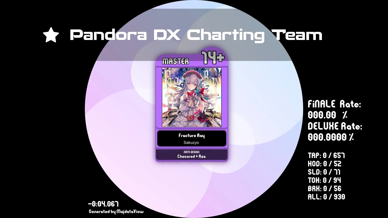 [ Arcaea Collab Pack 7 ] Fracture Ray [ maimai 創作譜面 MASTER 14+ DX ]
