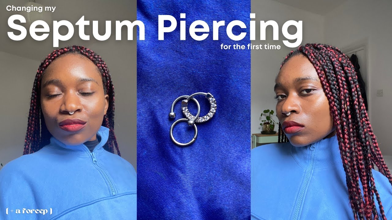 Changing My Septum Piercing w/ a Forcep