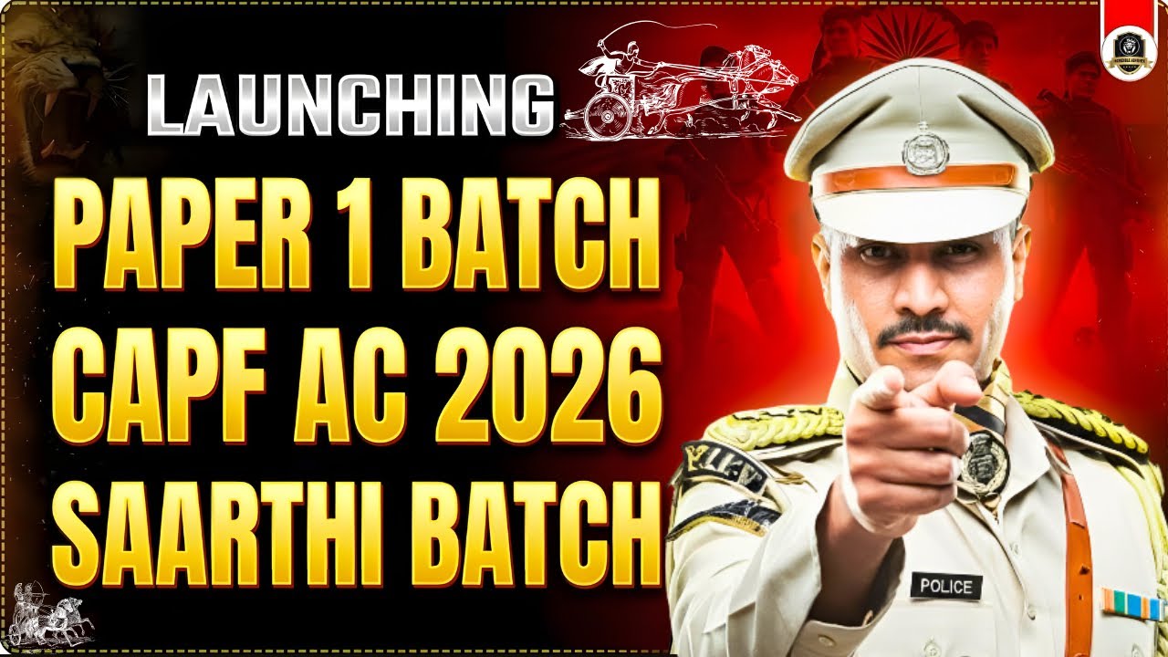Excited 🤩🤩🤩 Meet your Capf AC Paper 1 Saarthi : Navigate Capf AC Exam with Precision