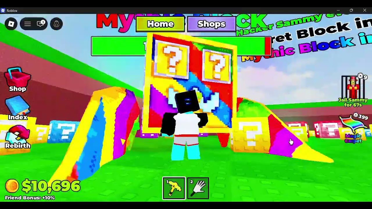 Break A Lucky Block Challenge 4 Player.