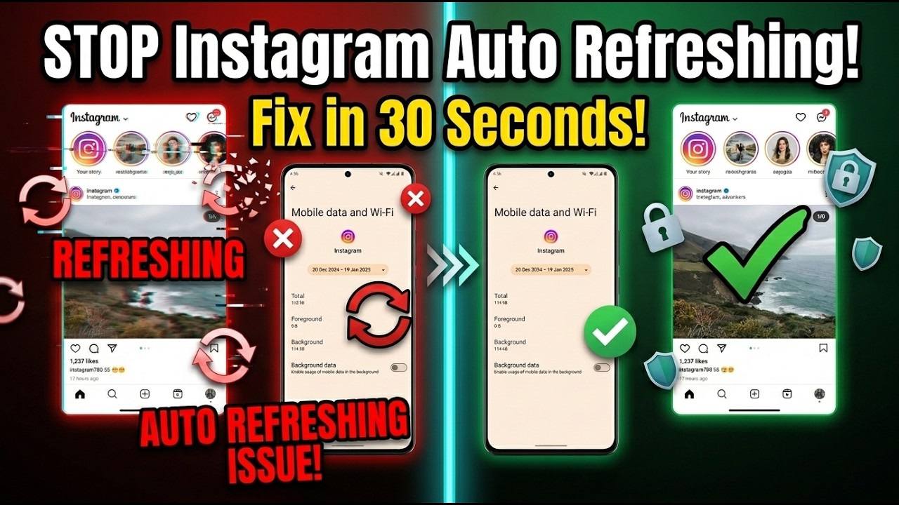 How to Fix Auto Refreshing on Instagram - Quick Tutorial