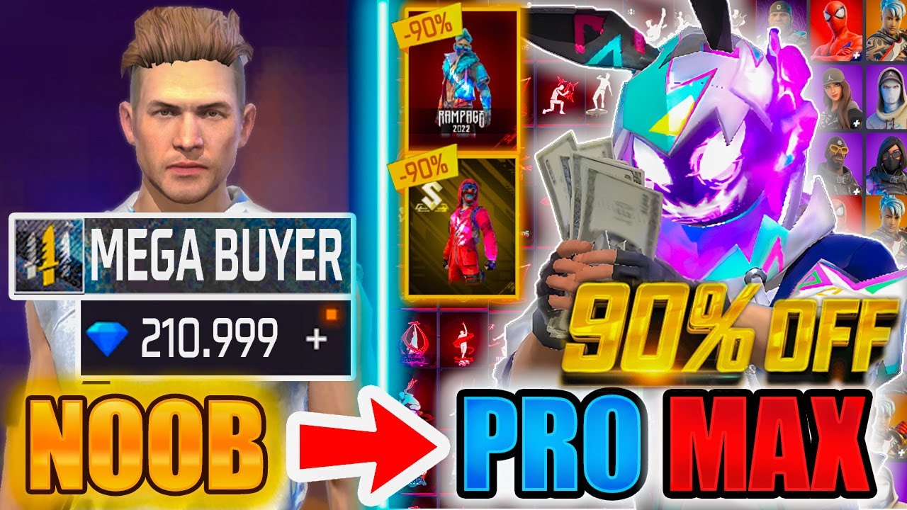 200.000💎DIAMONDS🔥*TOP UP KING*😱watch how many skins I got Free Fire
