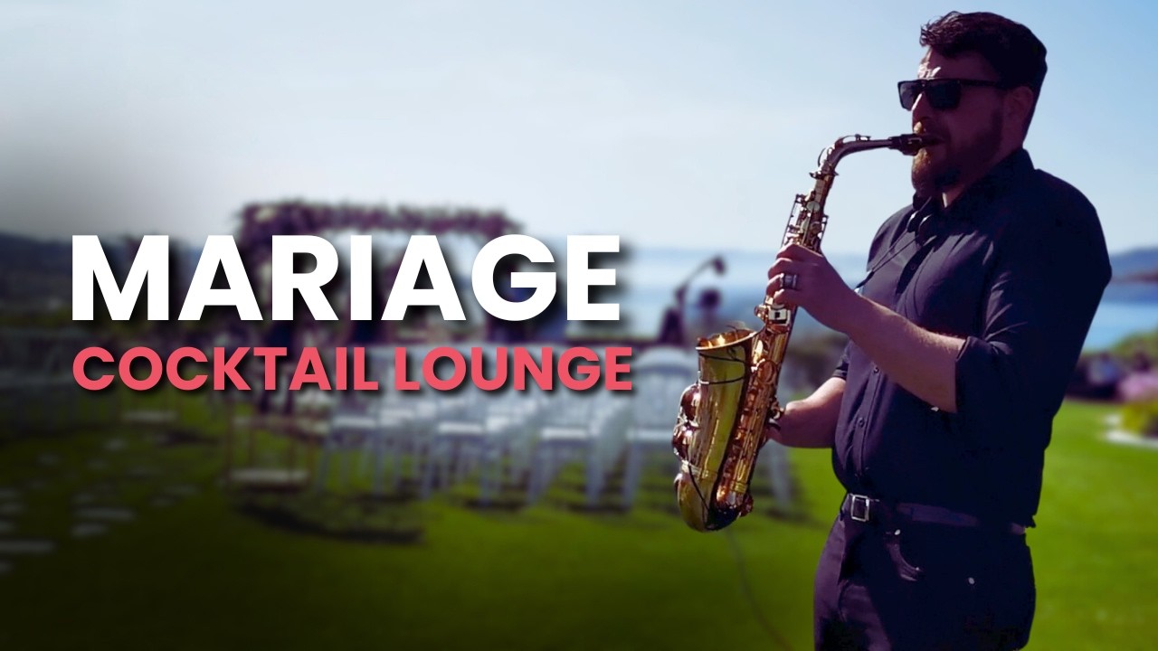 [ Mariage ] Cocktail jazz en extérieur avec saxophone par Smart Music.
