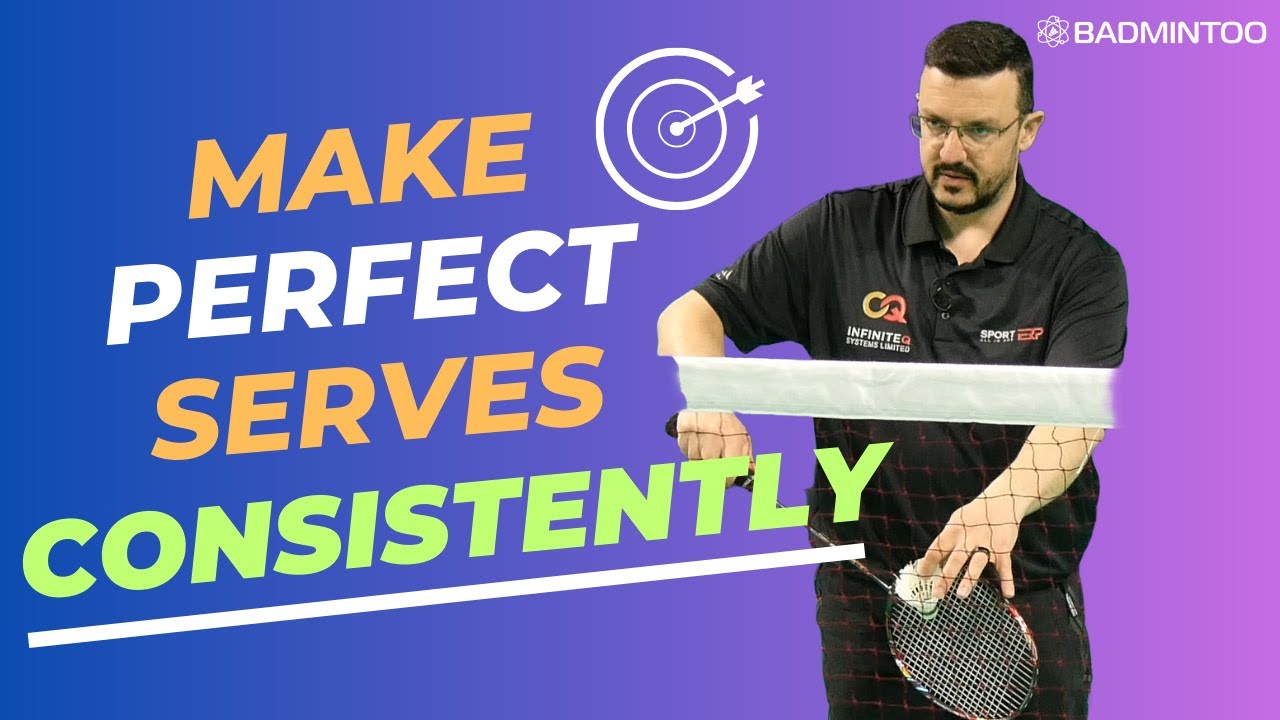 Doubles serve going too high? Learn this serve technique in badminton! 