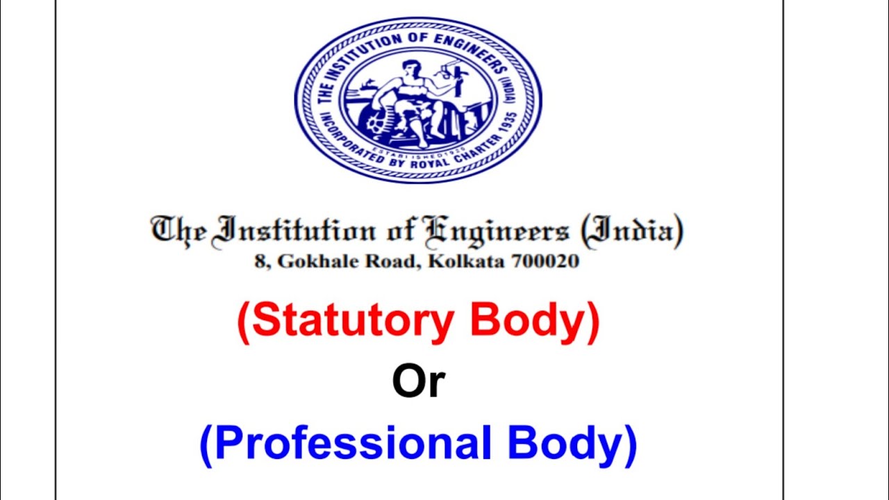 AMIE's IEI is Statutory Body or Professional Body #amie #iei #ieindia @AppliedSciencesSolutionsApps