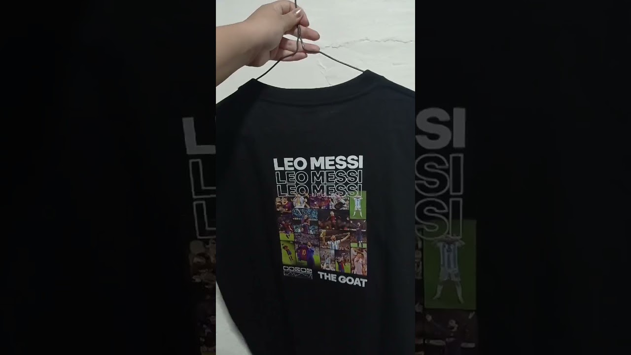 Franelas de algod&oacute;n personalizadas en #DTF. 😎 #Messi #camisaspersonalizadas #publicgraf #