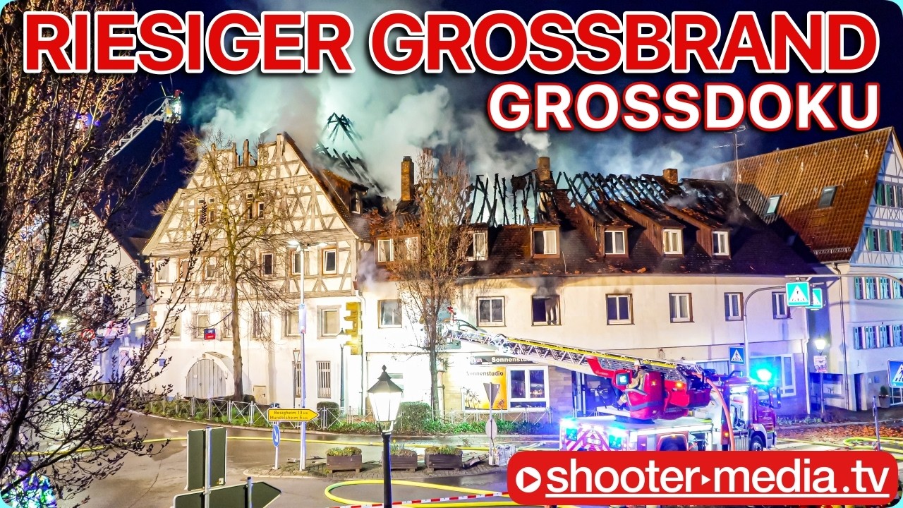 🔥🔥 RIESIGER GROSSBRAND - MANV 10 ALARM 🔥🔥 | 🚒 3 Drehleitern im Löscheinsatz