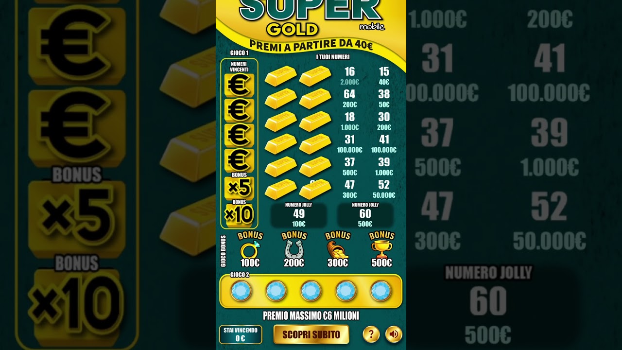 (SUPER GOLD) &Egrave; ANDATA BENE! #grattaevinci #shorts