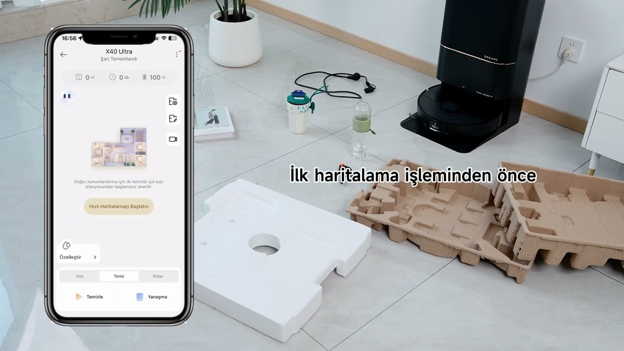 Dreame X40 Ultra &Uuml;r&uuml;n Kurulum Videosu