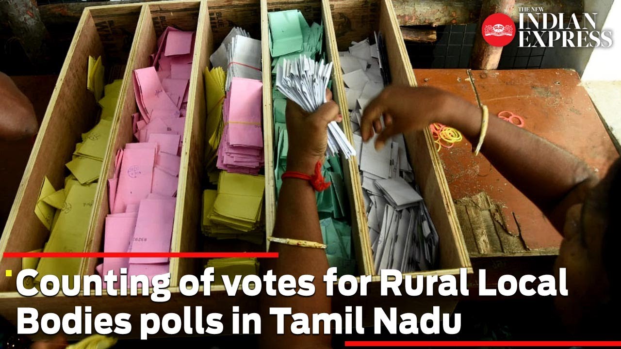 Counting of votes for Rural Local Bodies polls in Tamil Nadu underway