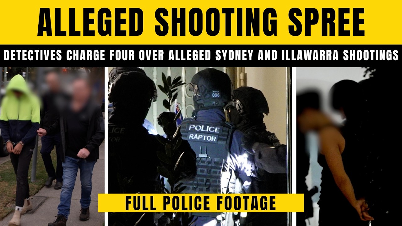 Four charged over alleged Sydney shooting spree